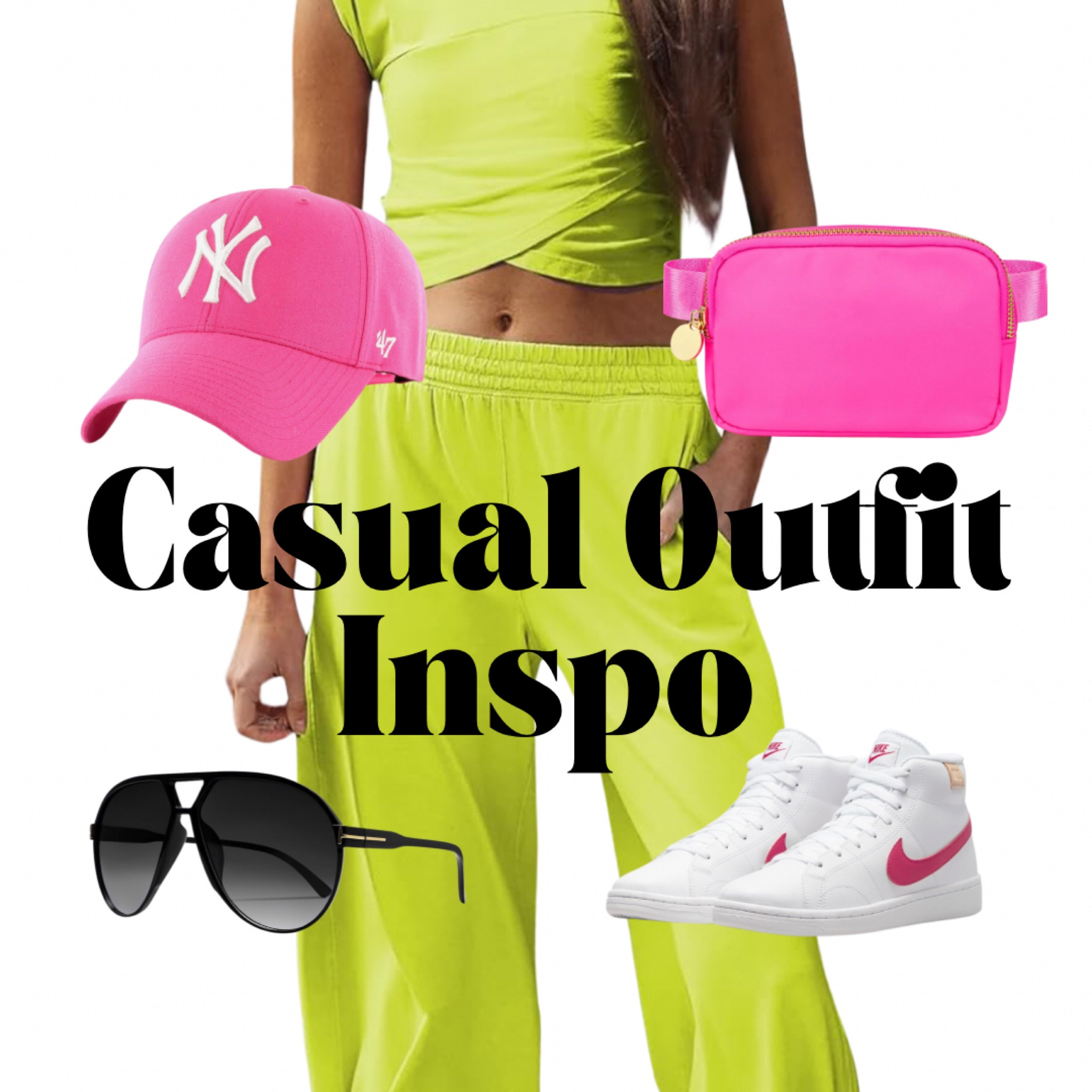 Here’s a fun, casual outfit idea from #AmazonFashion 

#NYYankees #NeonClothing #TwoPieceSet #SummerOutfit #NikeHighTops #OutfitInspo #CasualOutfit #WIW #AmazonPrime 

#LTKShoeCrush #LTKActive