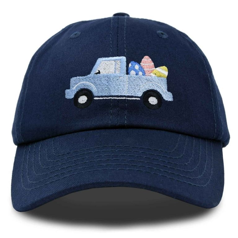 DALIX Cute Easter Egg Truck Kids Hat Embroidered Boys Baseball Cap in Navy Blue | Walmart (US)