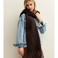 Brown Fridge Embroidered Scarf New Look | New Look (UK)