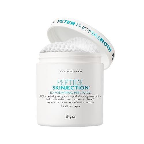 Peter Thomas Roth | Peptide Skinjection™ Exfoliating Peel Pads, For Smoothing Expression Lines & Emerging Wrinkles, Fragrance-Free, Alcohol-Free, For All Skin Types | Amazon (US)