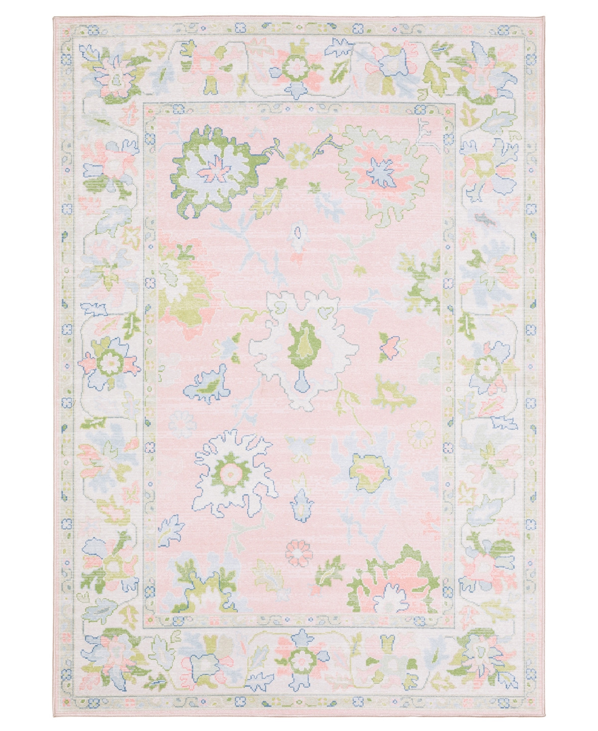 Oriental Weavers Addison Machine Washable ADD04 3'3"x5' Area Rug - Pink | Macy's