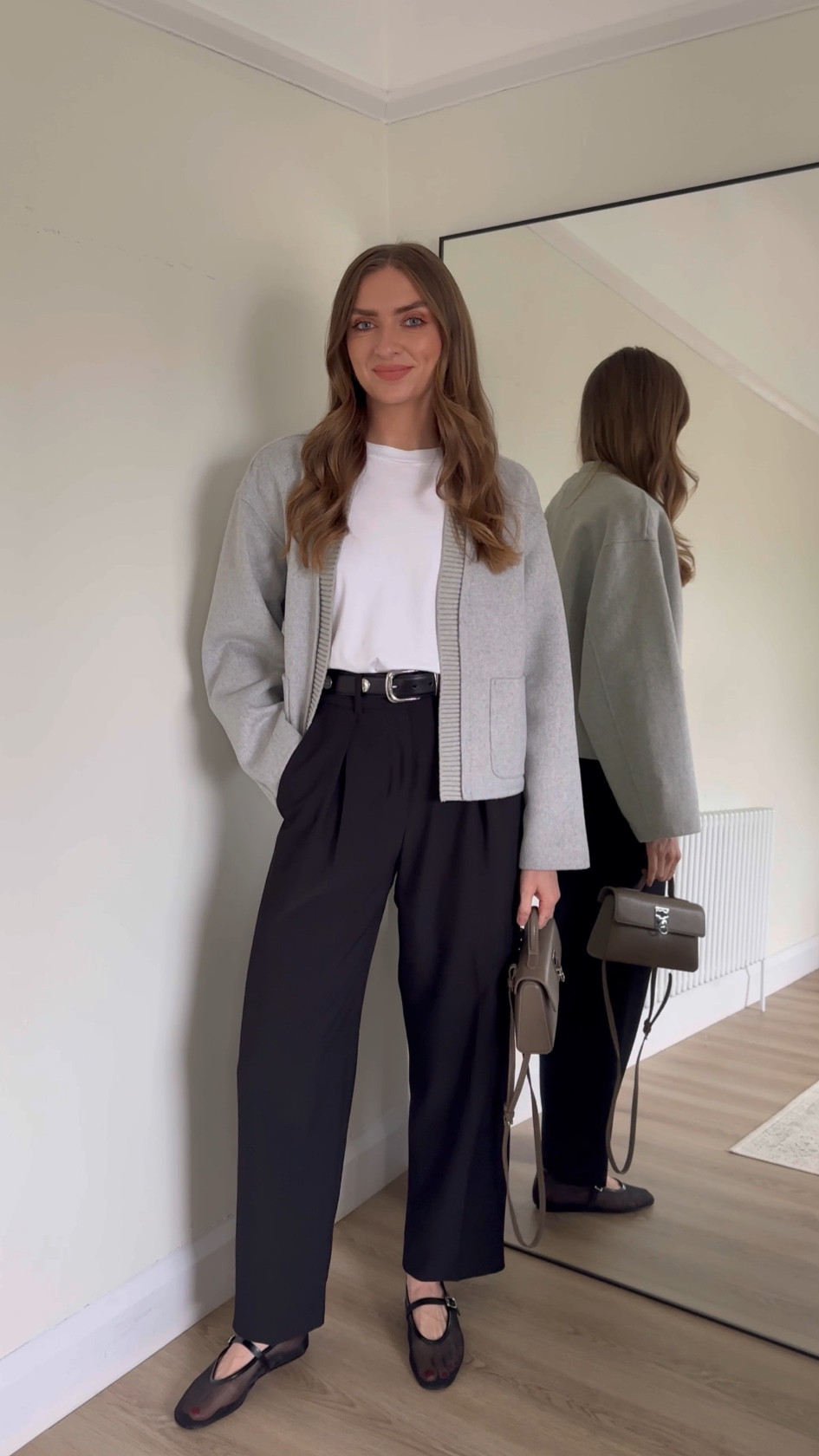 Studded leather belt styling

Medium in the Mint Velvet grey jacket
Small in the & Other Stories white t-shirt
36 in the & Other stories black tapered trousers
XS in the M& studded black leather belt
H&M mesh flats
Cafune stance wallet I’m brownstone, I can’t link on here



Everyday outfit, black trouser outfit, wardrobe staples, capsule wardrobe, smart casual outfit
Studded belt outfit, Khaite belt, designer dupe, styling mesh flats


#LTKeurope #LTKstyletip #LTKuk