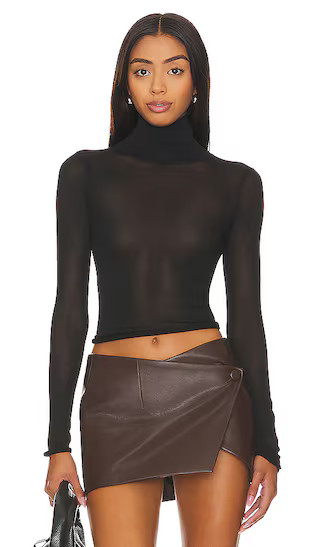 by Marianna Tayte Turtleneck Top in Black | Revolve Clothing (Global)