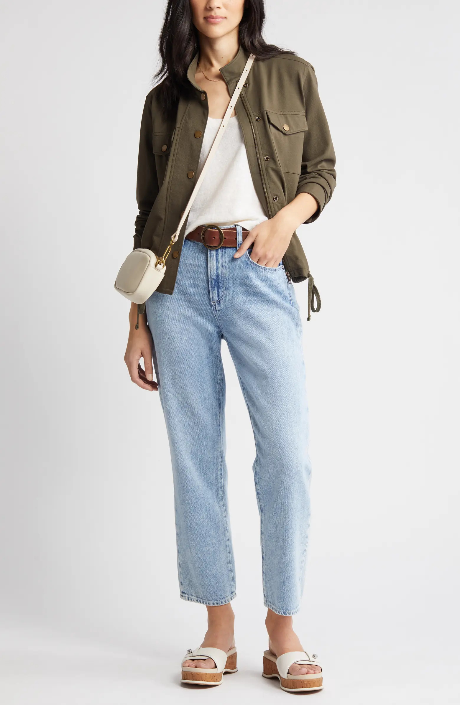 Stretch Organic Cotton Soft Jacket | Nordstrom