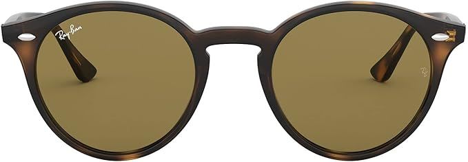 Amazon.com: Ray-Ban RB2180 Round Sunglasses, Light Havana/Dark Brown, 49 mm : Clothing, Shoes & J... | Amazon (US)