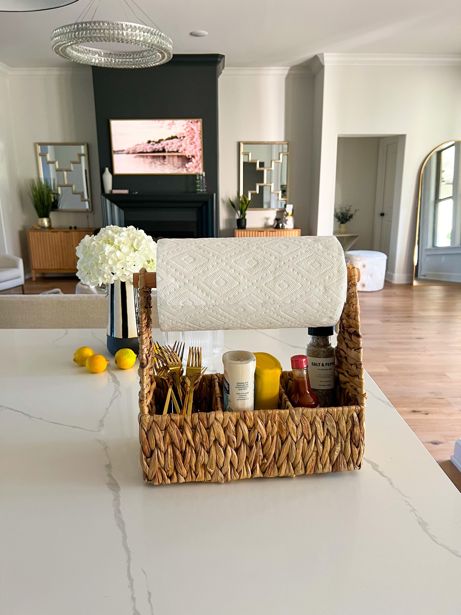 This kitchen caddy is so practical for indoor or outdoor dining especially during patio season! Less trips to and from the kitchen keeping everything you need in one spot! 

Kitchen, dining, home organization, kitchen accessories, entertaining #LTKGiftGuide 

#LTKunder100 #LTKhome