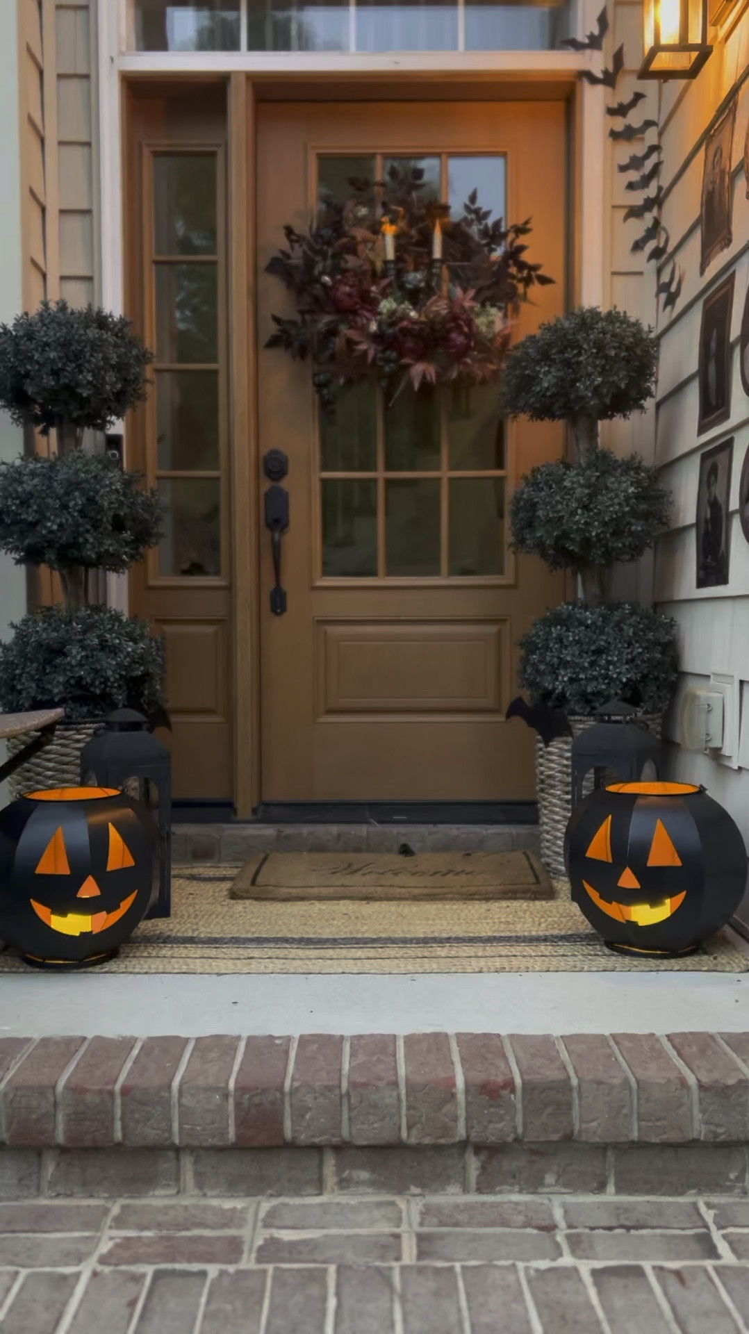 Today I started decorating my Disney’s inspired Haunted Mansion Porch. I added this gargoyle that lights up on my moody blood wine wreath. These florals are faux, good quality, and affordable for the luxurious look. You can recreate this wreath and theme here. 

#LTKHalloween #LTKSeasonal #LTKVideo
