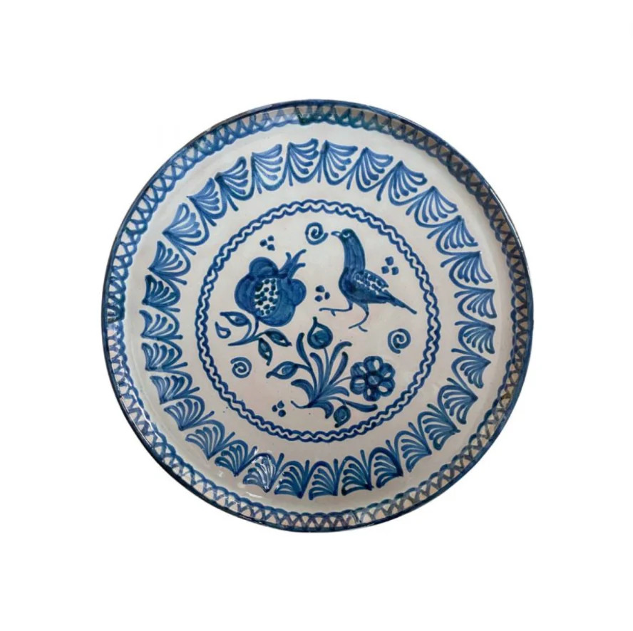 Hand Painted Blue and White Fajalauza Style Plate | Noel Pittman