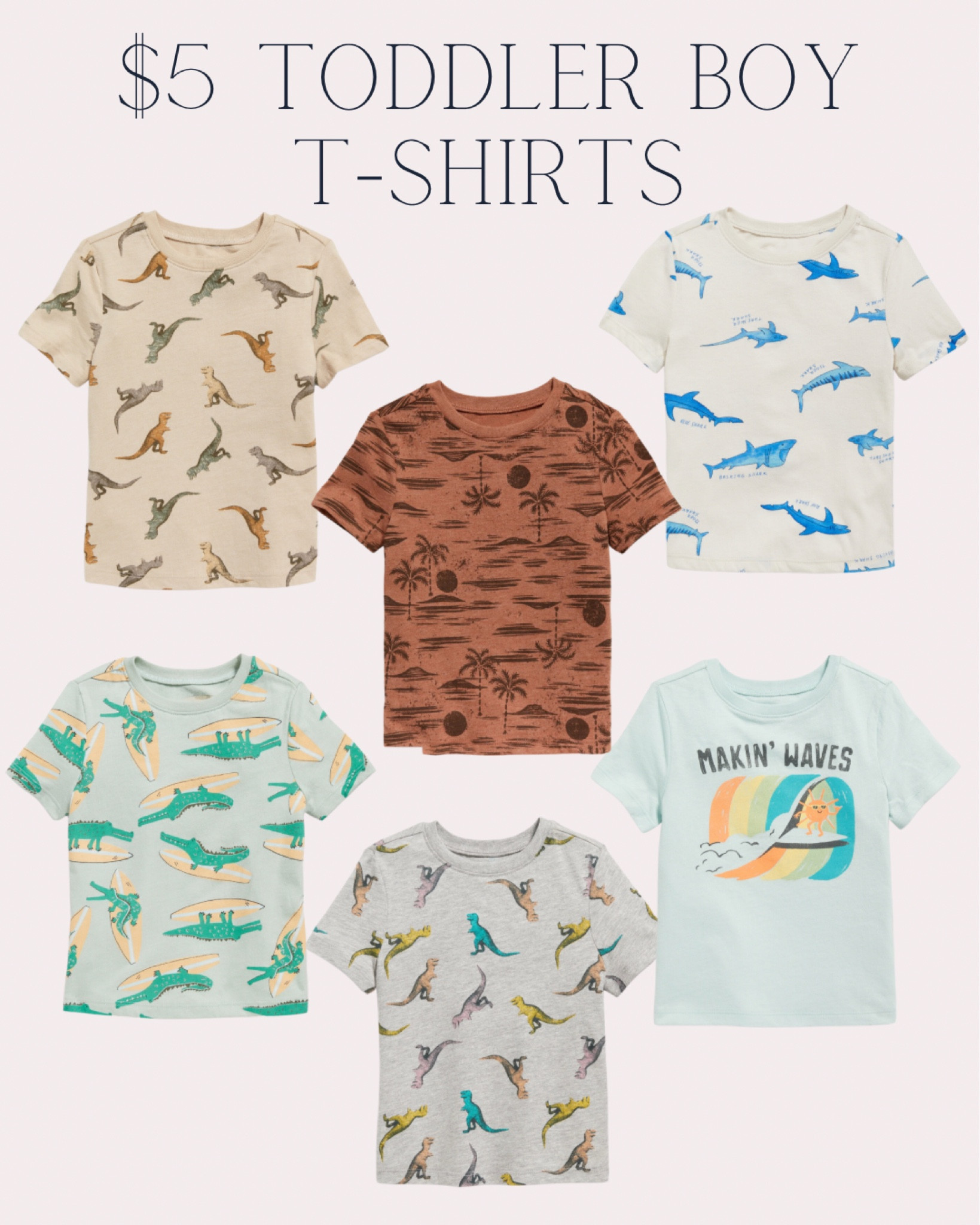 Toddler Boy T-Shirts - on sale for $5 each!

Toddler boy outfits - dinosaur T-shirt - spring summer vacation clothes - boys fashion and style - shark T-shirt - beach vacation - old navy kids - toddler boy fashion - on sale

#LTKU #LTKkids #LTKsalealert