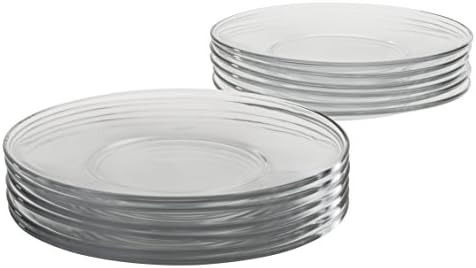 Anchor Hocking 8-Inch Presence Glass Salad Plate, Set of 12 | Amazon (US)