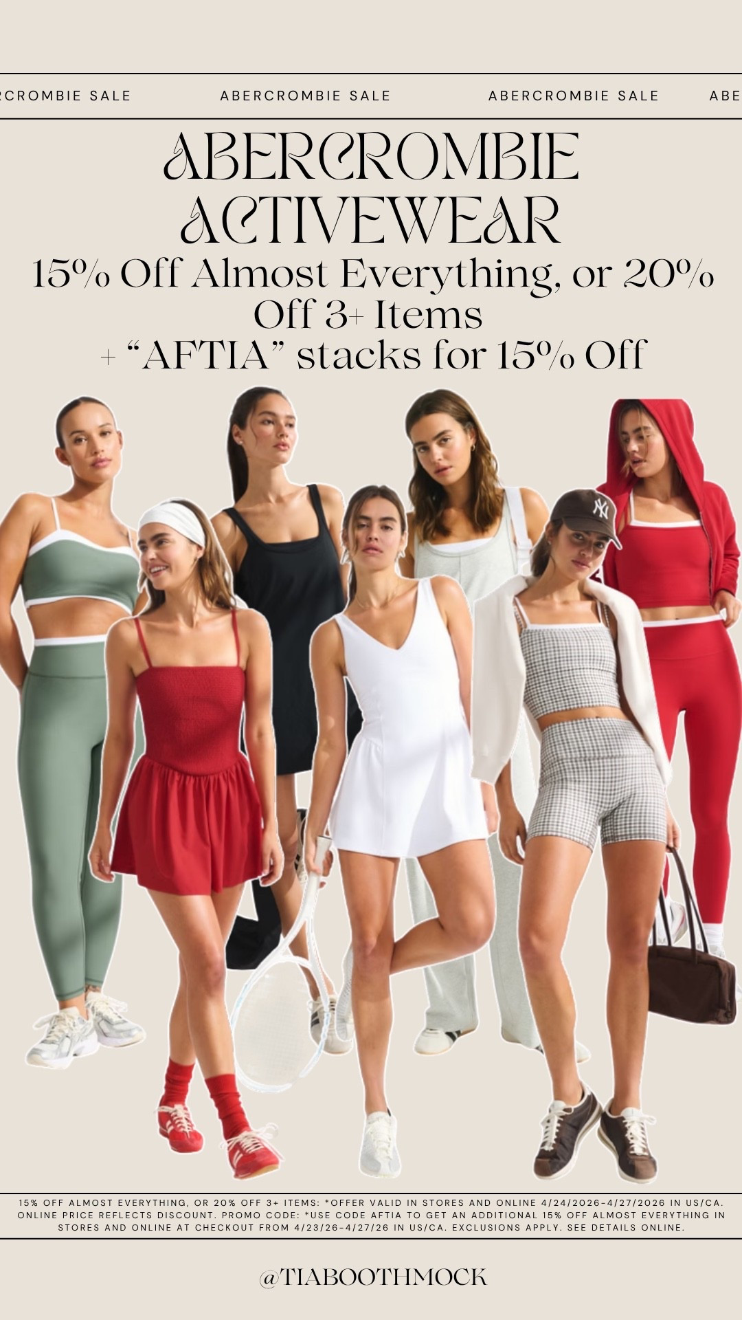 New activewear @abercrombie! Shop my picks 15% off plus an additional 15% off when you use “AFTIA” 🤍

#LTKActive #LTKSaleAlert #LTKfitnessgoals