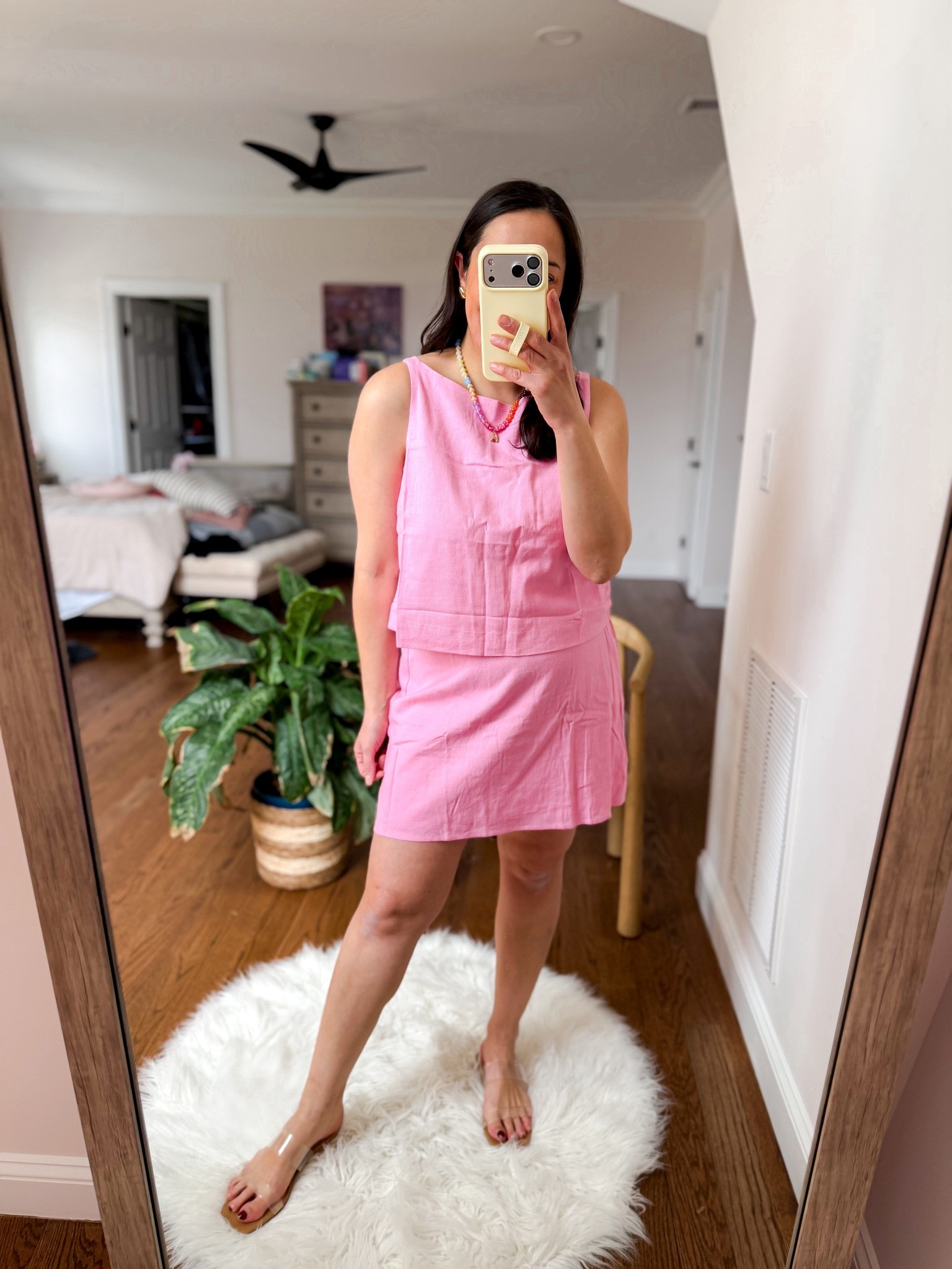 Gap factory pink linen set
Top: medium
Skirt: medium

#LTKSeasonal #LTKSaleAlert #LTKgrwm