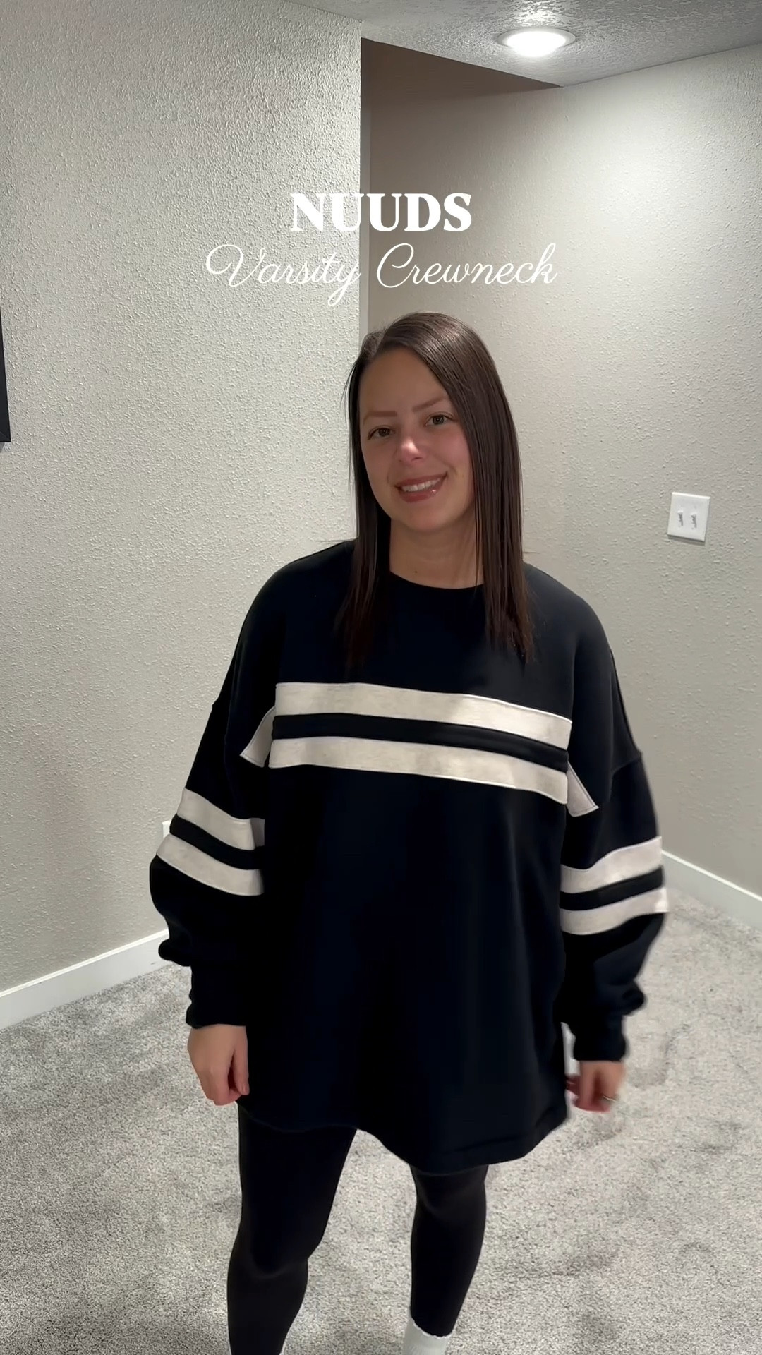 This Varsity Crewneck from @nuuds is so good! I love the oversized fit. I am wearing my normal size medium. No need to size up. 

#LTKootd