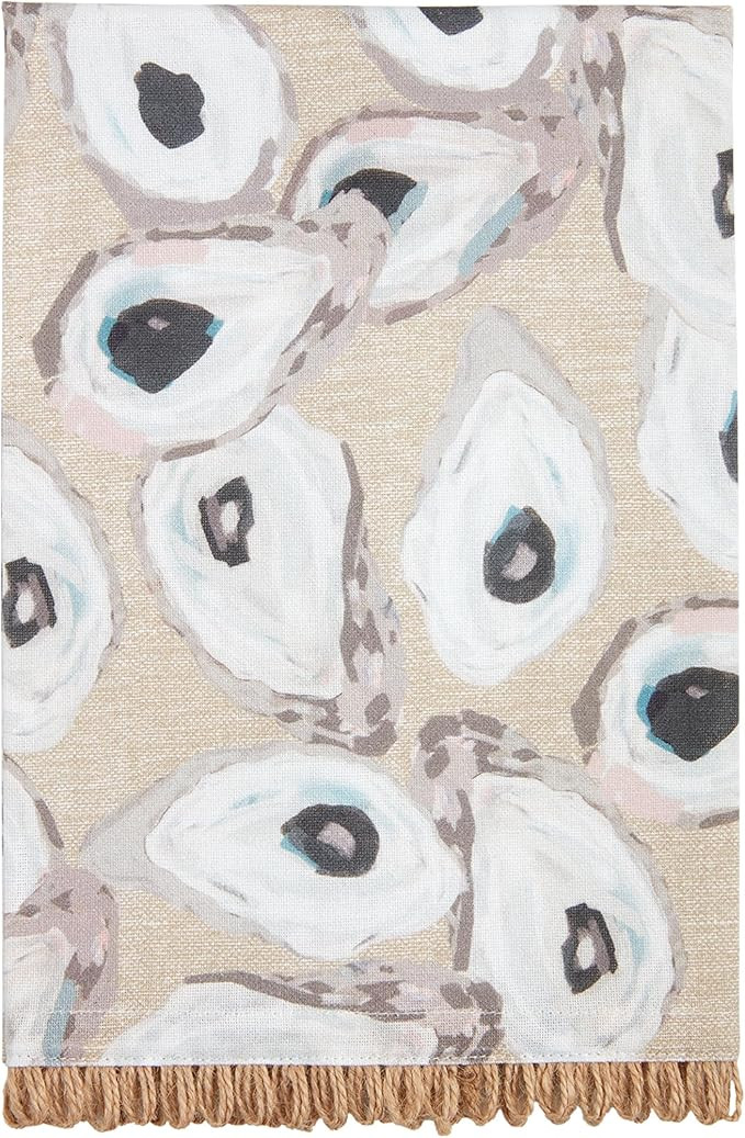 Mud Pie Repeat Oyster Towel; 21" x 14" | Amazon (US)