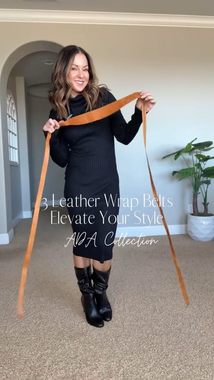 Leather Wrap Belts

For reference I'm 5'1" & 109lbs.

Elevate your wardrobe & style with these gorgeous leather wrap belts! Timeless pieces you will love and love to give as a gift! 

Outfits  Outfit inspo  holiday outfits  dresses  belts  leather belts  quality gifts  gifts for her  elevated style  elevated fashion  Christmas outfit  boots sweater dresses  EverydayHolly

#LTKSeasonal #LTKStyleTip #LTKOver40