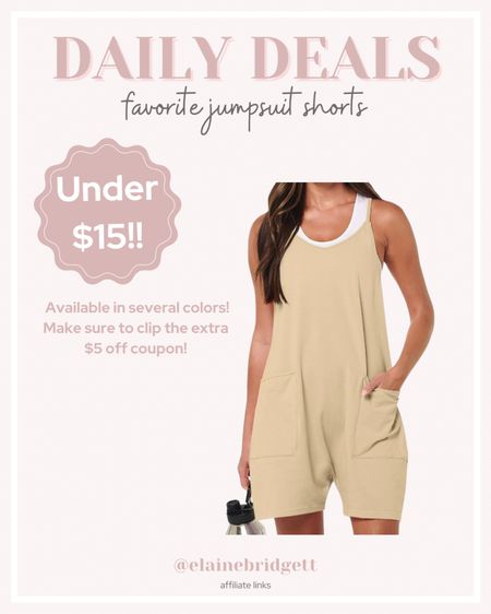 Women’s viral most loved jumpsuit shorts on sale and under $15!! Make sure to clip the $5 off coupon.

TTS and comes in several colors

Women’s spring wardrobe, women’s shorts jumpsuit, women’s casual summer outfits, women’s comfortable summer outfits, women’s shorts, spring outfit ideas, summer wardrobe capsule, women’s neutral wardrobe, bump friendly outfits, summer maternity outfit ideas, Amazon daily deals, Amazon wardrobe

#LTKsalealert #LTKstyletip #LTKfindsunder50