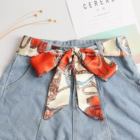 Luxury Fashion Long Soft Women's Belt Chiffon Scarf for Girl Dress Jeans Bag Hat Decorated with Multicolor Imitation Silk Belt | AliExpress (US)