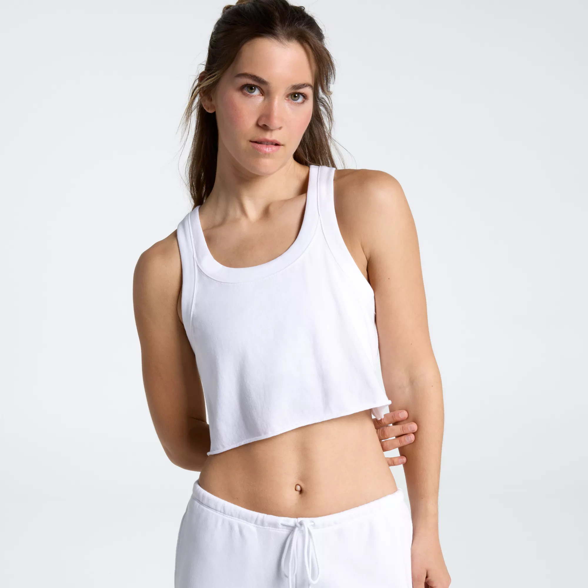 DSG Women's Cropped Tank, Small, Pure White | DICK'S Sporting Goods