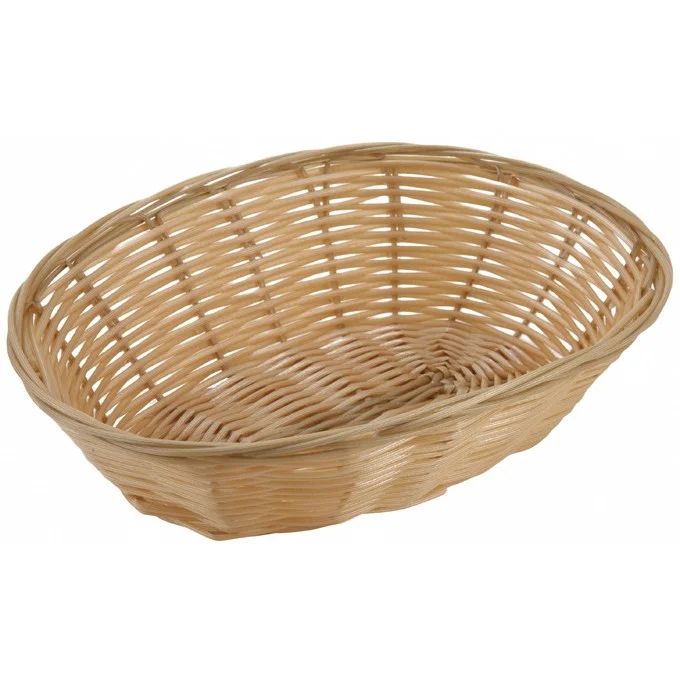 Poly Woven Baskets, Oval, 9 1/2" x 6 1/2" x 2 3/4", Natural | Walmart (US)