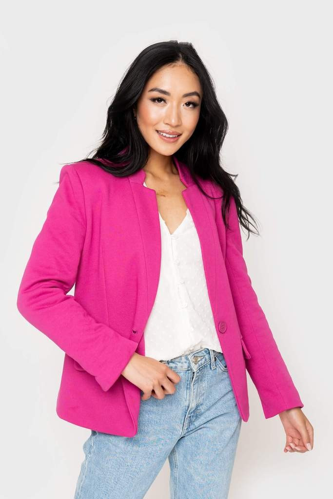 Notch Collar Blazer | Gibson