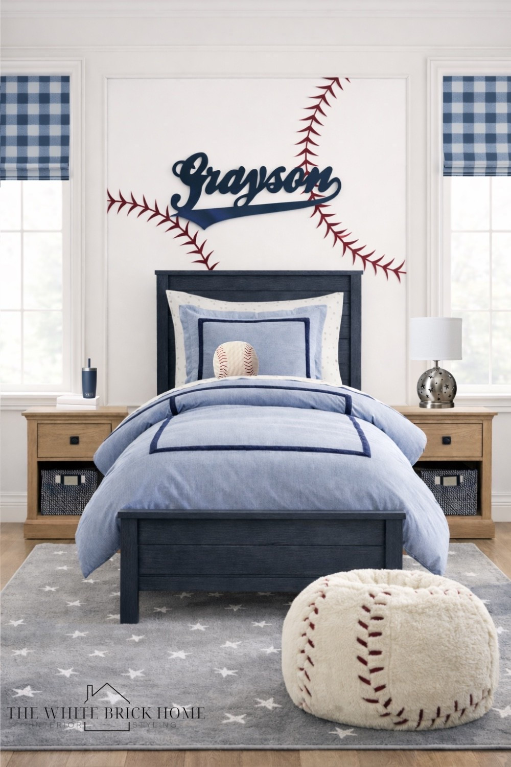 A timeless, baseball inspired bedroom designed to feel personalized, polished, and ready to grow with him. 

Boys room, boys bedroom, kids room, kids bedroom design, sports bedroom, sports rooms kids room decor, kids room ideas, kids room theme, boys room decor ideas, boys room finds, boys room bed, boys room rug, boys room wall art, boys room bedding, boys room furniture, boys room baseball, baseball bedroom, baseball themed room, pottery barn kids 

#LTKmomlife #LTKHome #LTKKids