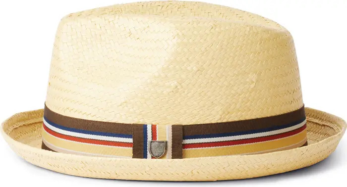 Brixton Castor Straw Fedora | Nordstrom | Nordstrom