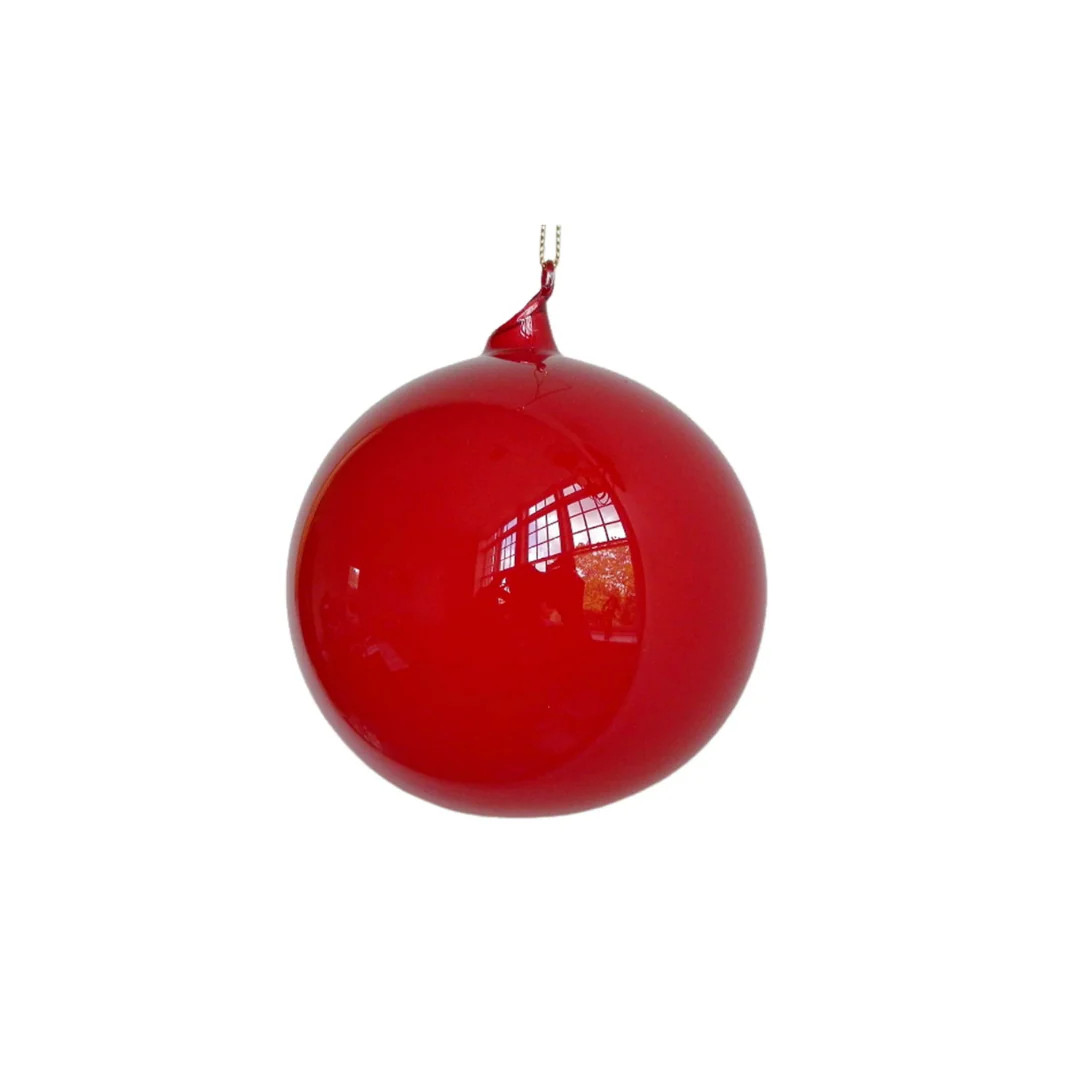 Red Bauble Ornament | Pink Antlers