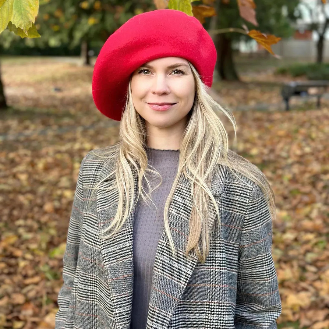 Extra Oversize Wool Beret for Women (Fits for large head) | Large Beret | Beret for Large Noggin ... | Etsy (US)