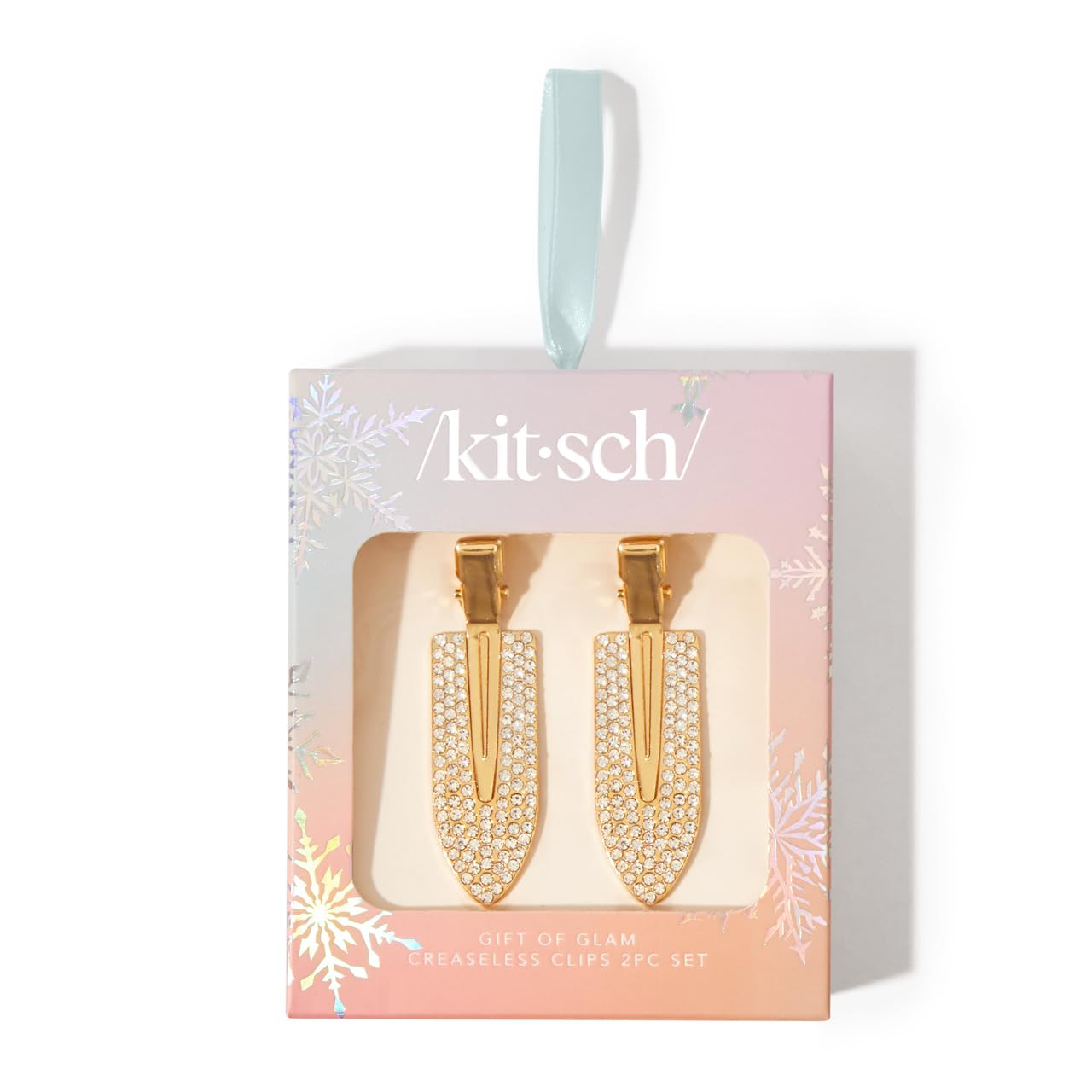 Kitsch Gift of Glam Creaseless Clips | No Crease Hair Clips for Makeup | No Bend Hair Clips for S... | Amazon (US)