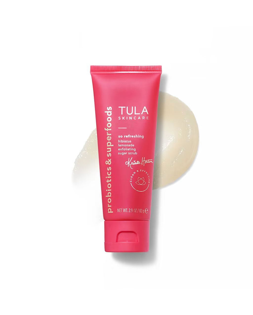 hibiscus lemonade exfoliating sugar scrub | Tula Skincare
