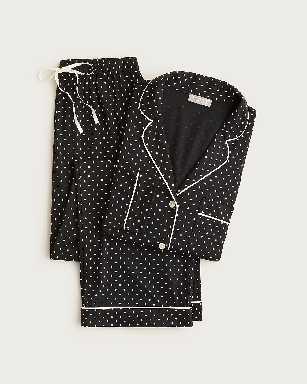 Dreamy cotton-blend pajama pant set in dot print | J. Crew US