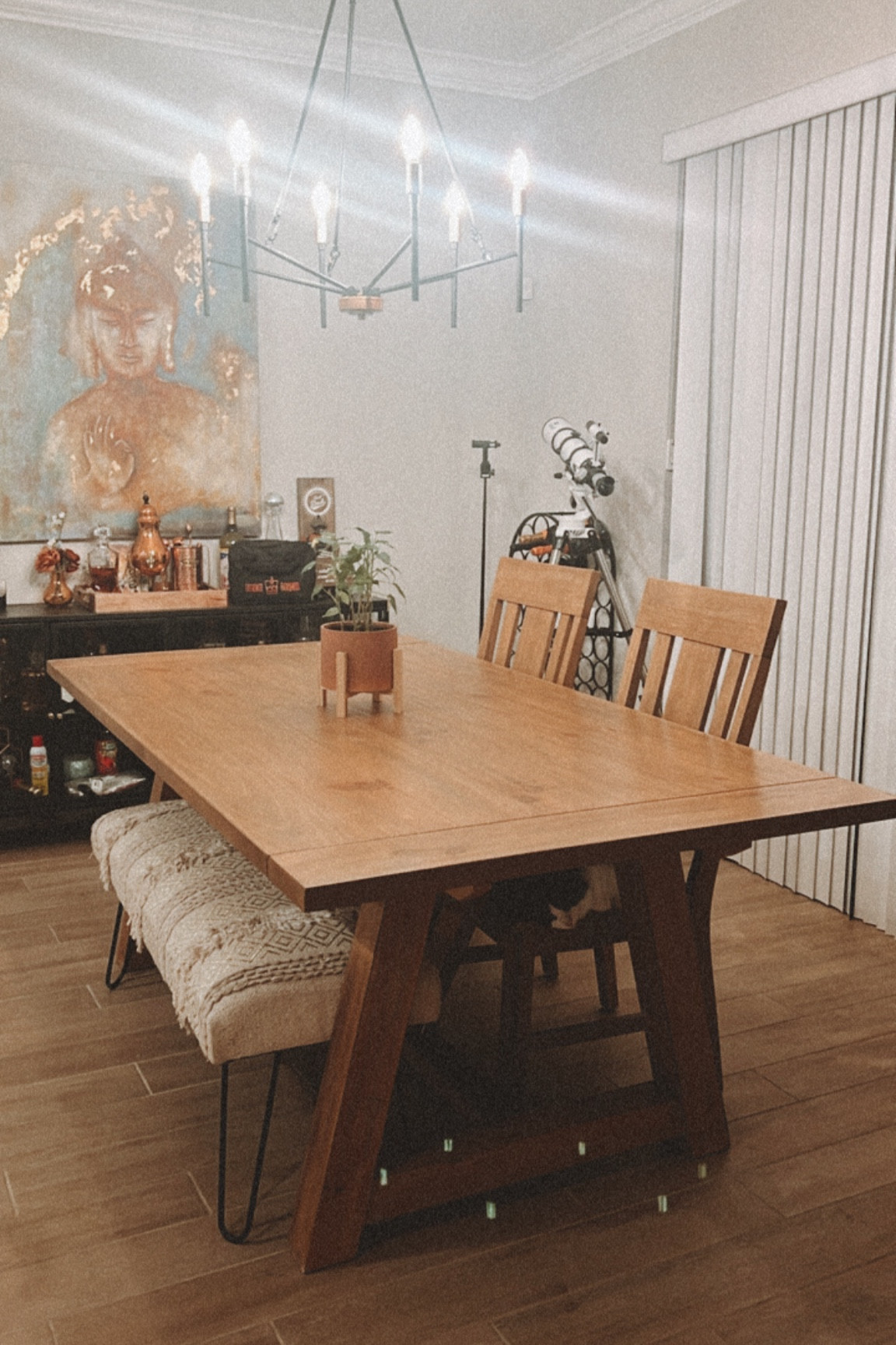 Dining room table, chairs and chandelier! 

#LTKFind #LTKhome