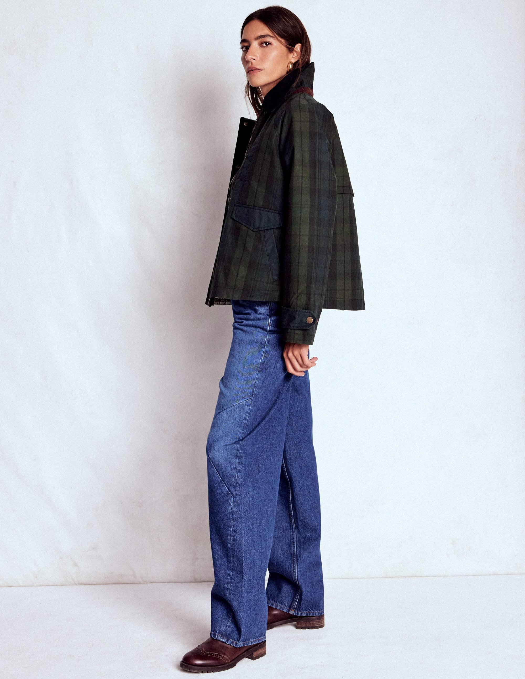 Raglan Wax Jacket-BLACKWATCH | Boden (US)