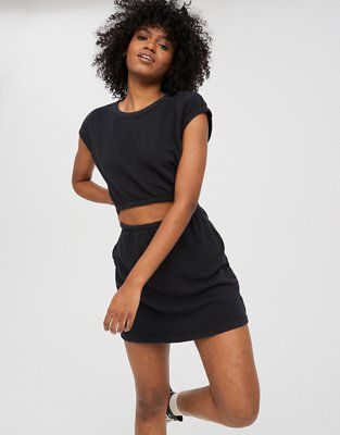 OFFLINE By Aerie Weekend Fleece Cut Out Dress | American Eagle Outfitters (US & CA)
