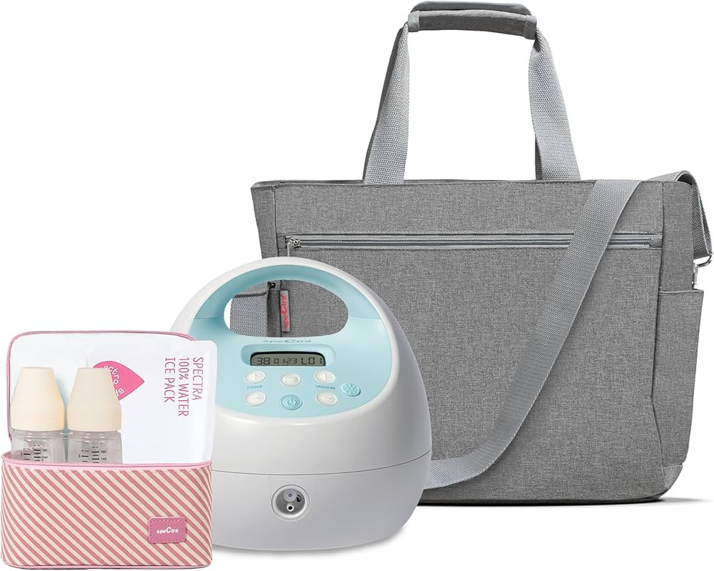 Spectra - S1 Plus Electric Breast Milk Pump with Tote Bag, Breast Milk Bottles and Cooler for Bab... | Amazon (US)