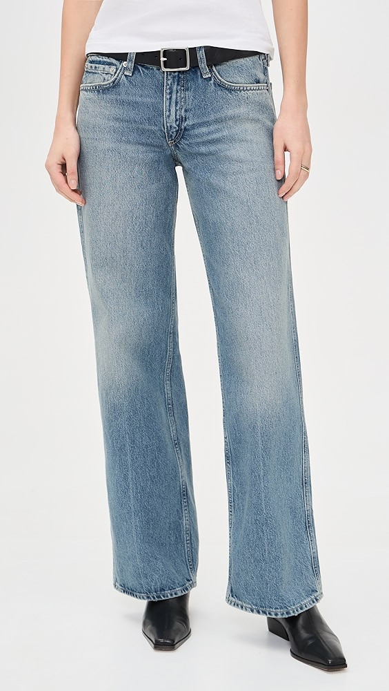 Saige Low-Rise Full Straight Jeans | Shopbop