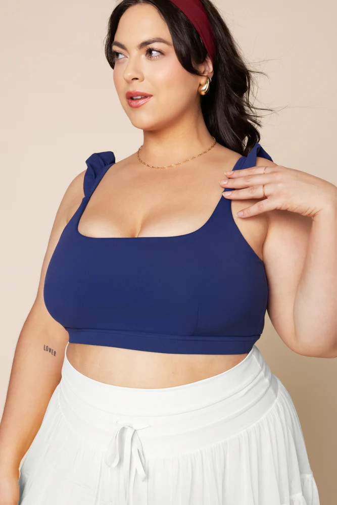 Romance Ruffle Bra - Sapphire | POPFLEX