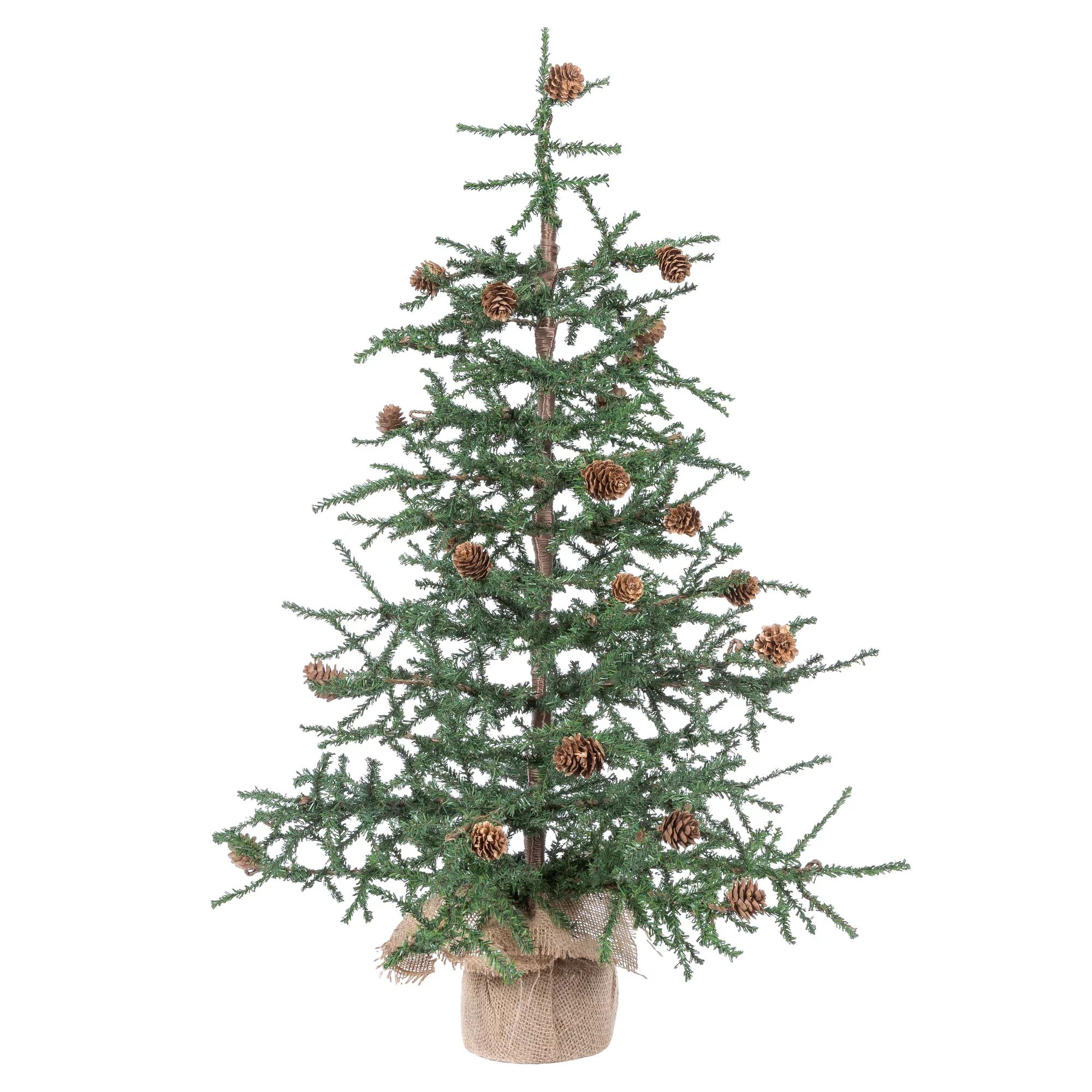 Vickerman 30" Carmel Pine Artificial Christmas Tree, Unlit | Walmart (US)