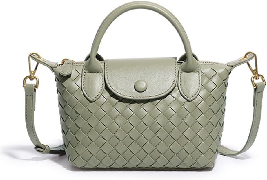 NFengHe Small Woven Crossbody Bags Purse for Women Trendy Leather Dumpling Lightweight Mini Handb... | Amazon (US)