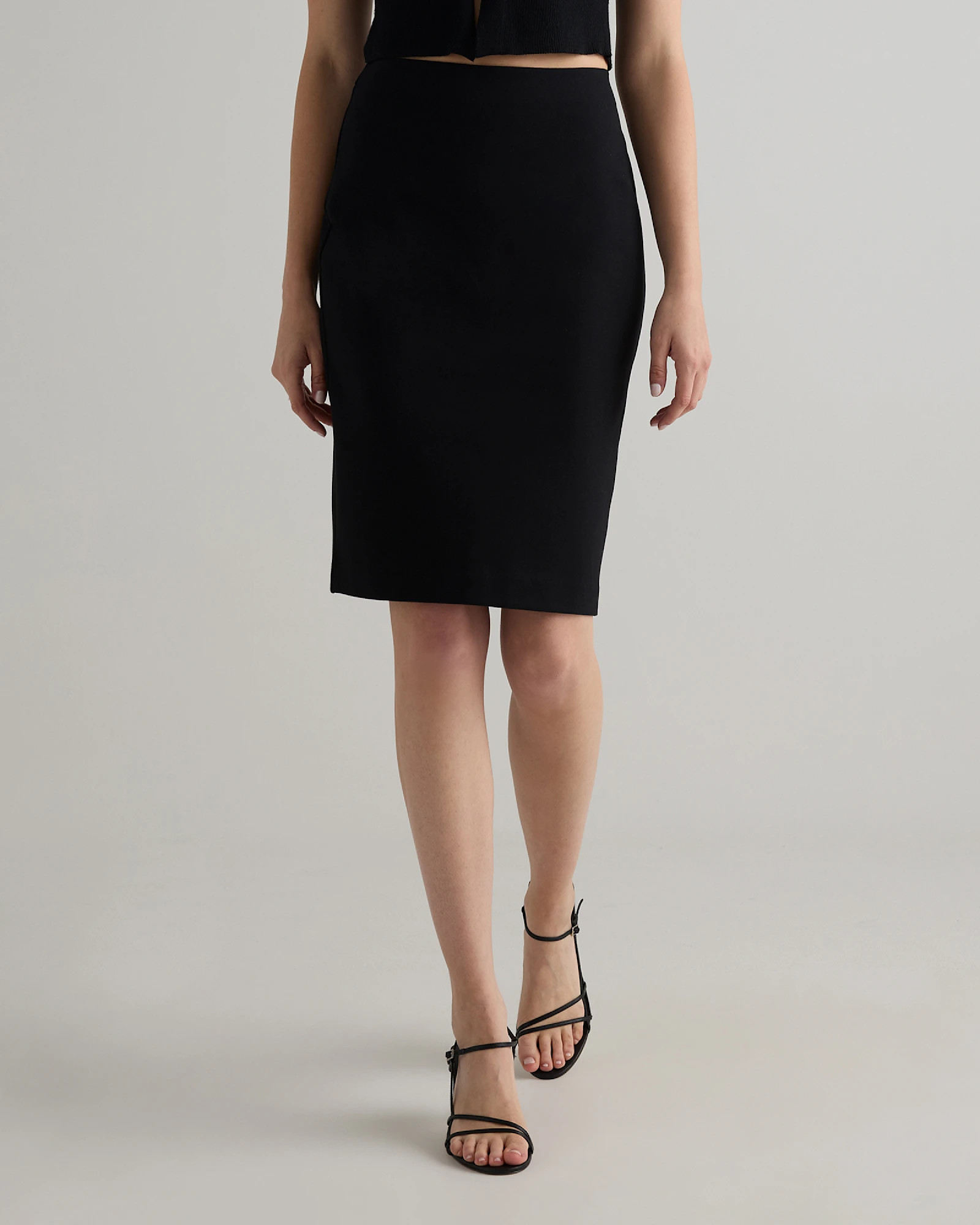 Ultra-Stretch Ponte Pencil Skirt | Quince