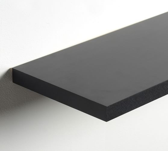 Decker Black Floating Shelves - Set Of 2 | Pottery Barn (US)