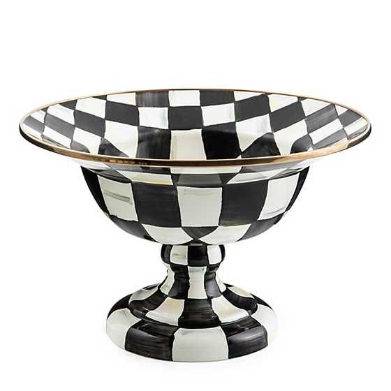 Courtly Check Large Compote | MacKenzie-Childs