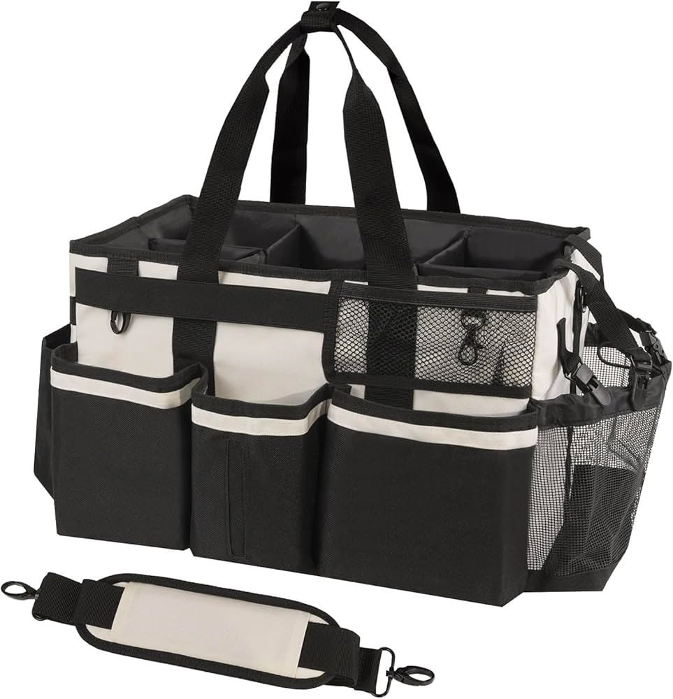 Wearable Cleaning Caddy, Cleaning Caddy Supplies Organizer with Handle & Shoulder Straps for Hous... | Amazon (US)