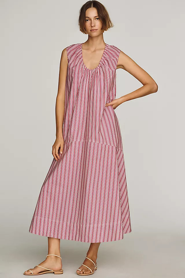 100% Cotton Poplin Maxi Dress | Anthropologie (US)