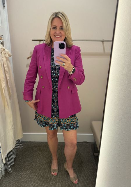 The color of this blazer is amazing!  

#LTKworkwear #LTKSeasonal #LTKover40