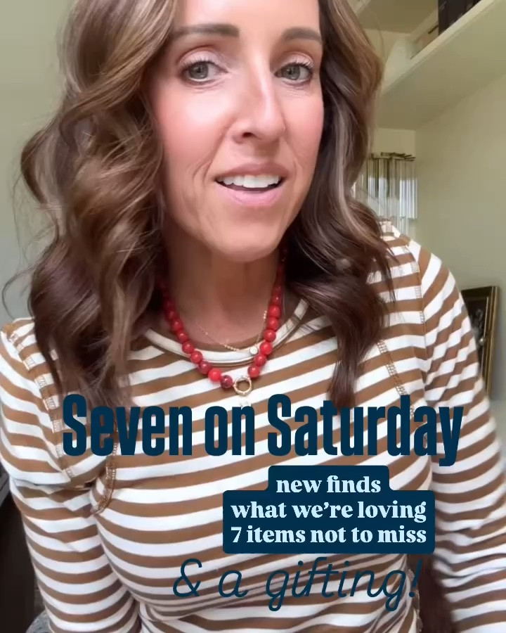 Seven on Saturday. 7 items we’re loving this week!
And a giveaway. 1 person will win the item of their choice (from this weeks 7)

#LTKootd #LTKSeasonal #LTKOver40