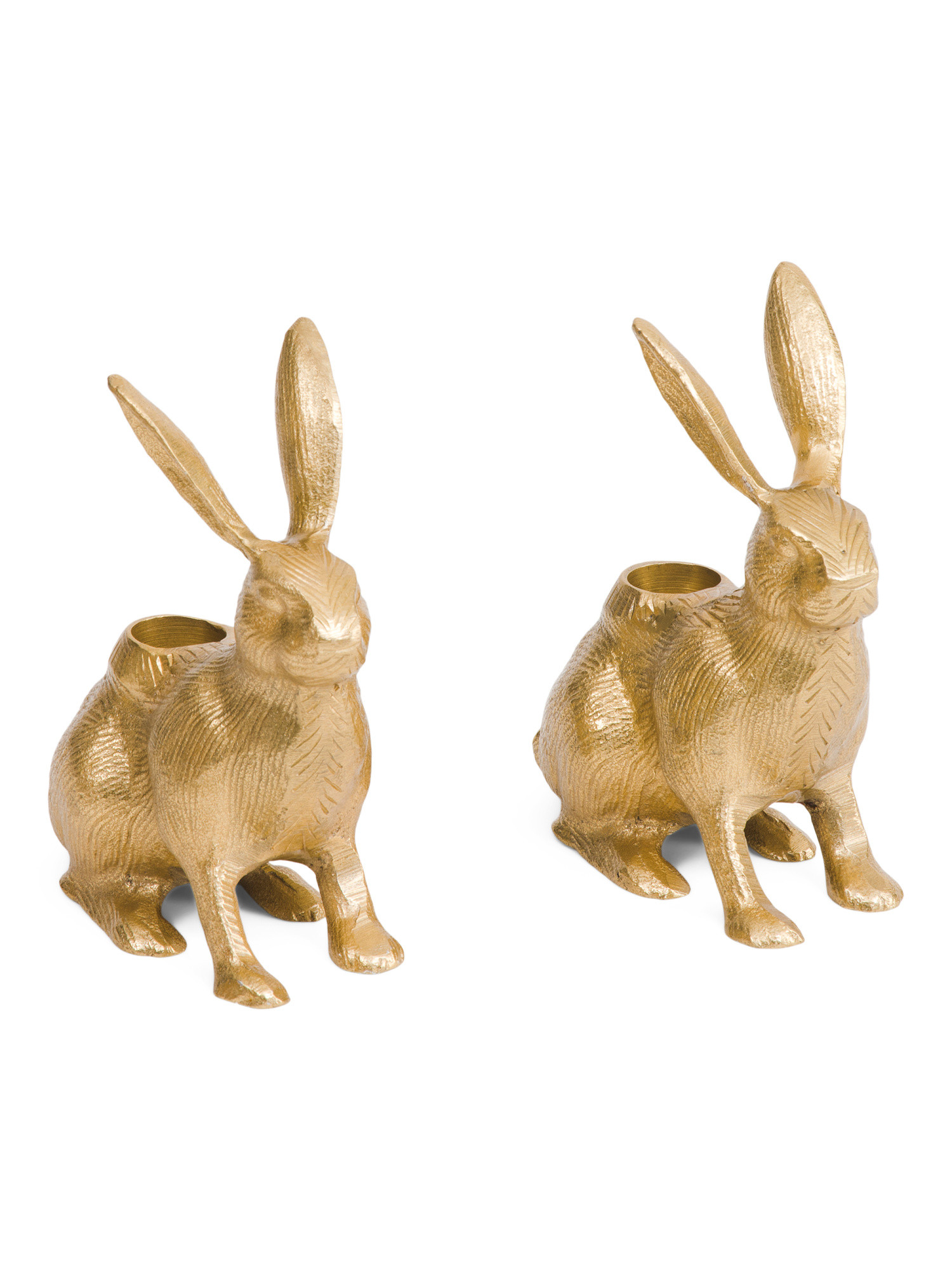 Set Of 2 Bunny Taper Candle Holders | TJ Maxx