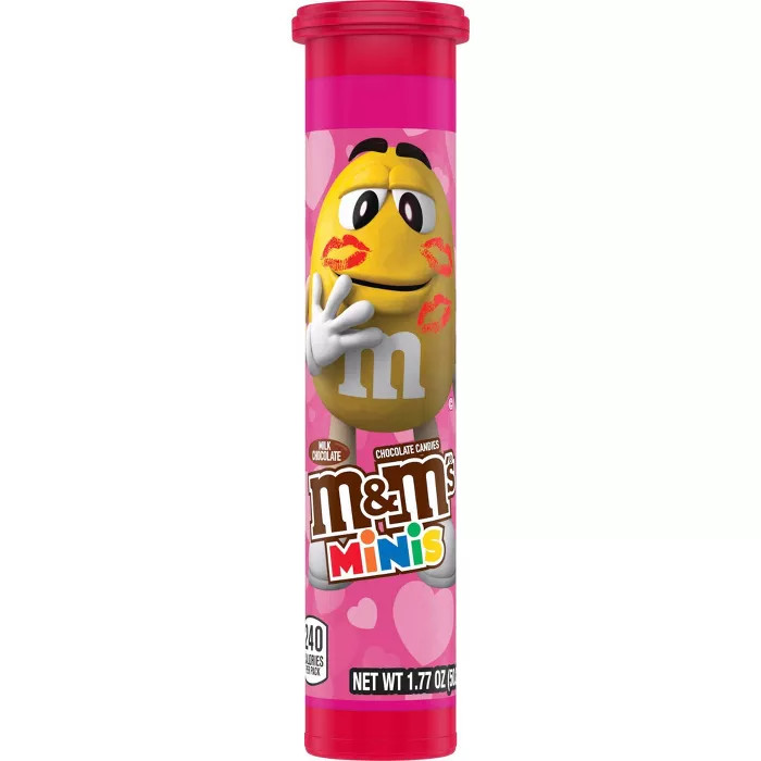 M&M's Valentine's Day Milk Chocolate Tube - 1.77oz | Target