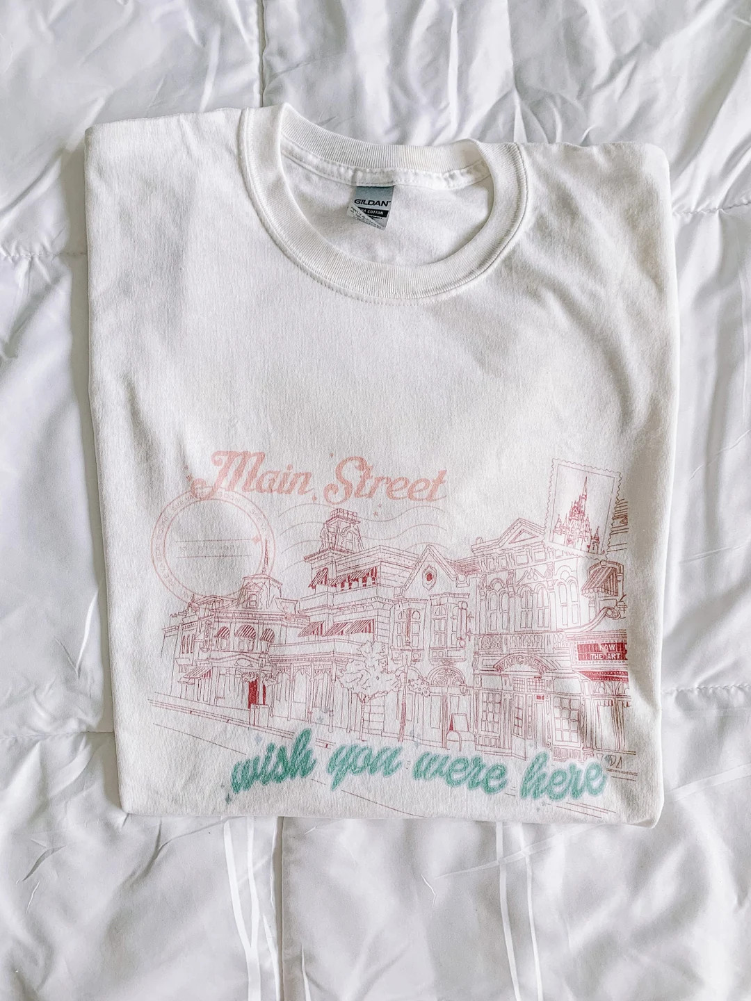 Main Street Greetings Graphic Tee, Main Street USA, Magic Kindom, DLR tshirt, theme park shirts, ... | Etsy (US)