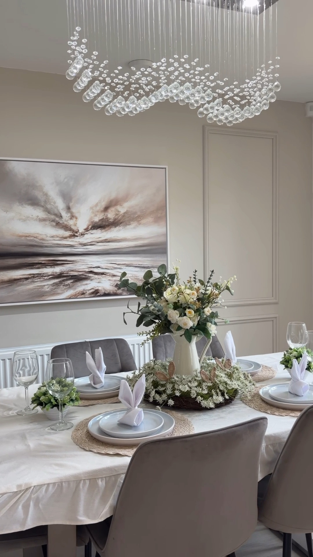 Easter table styling 🐰 

🏷️ Easter decor, Easter tablescape, spring decor, dinner table styling, dining table , dining room

#LTKuk #LTKhome #LTKspring